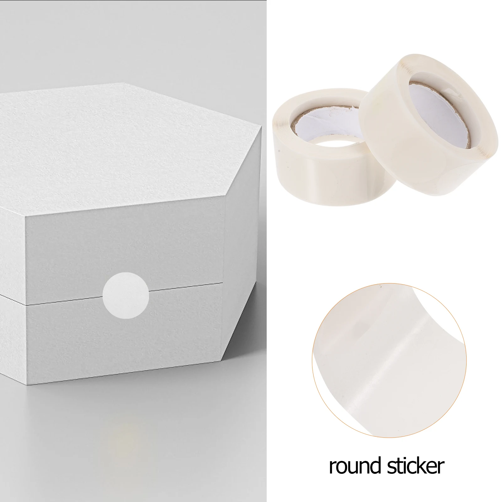 

1000pcs Sealing Stickers Transparent Round 30mm Self Adhesive Gift Wrapping Envelope Labels Sticker Packaging