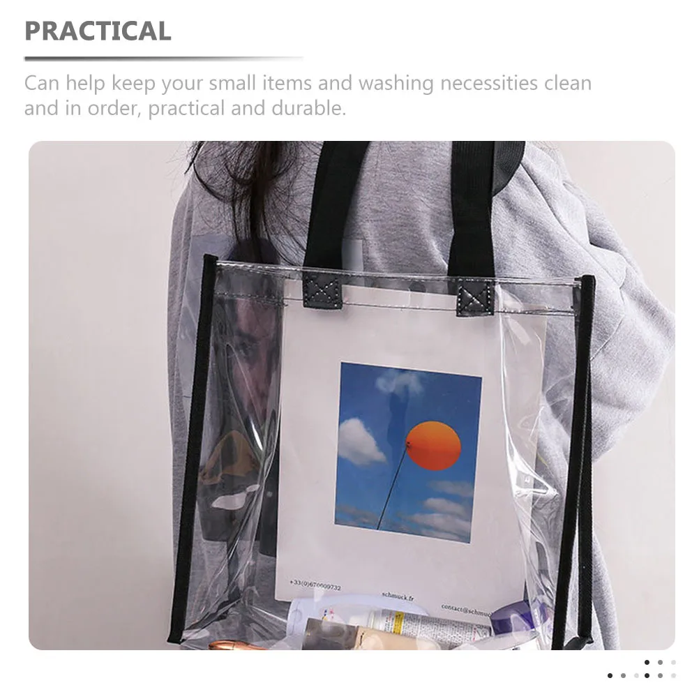 

Waterproof Travel Handbag Organizer Portable Toiletry Bag Large Capacity Lightweight Multipurpose Clear Storage Tote