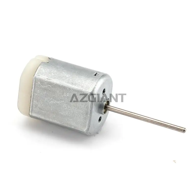 10 قطعة طول المحور 66.8 مللي متر 12 فولت موتور تيار مستمر فرشاة الكربون النحاس مقشر سبائك الألومنيوم البلاستيك الغطاء الخلفي أبيض جديد #4