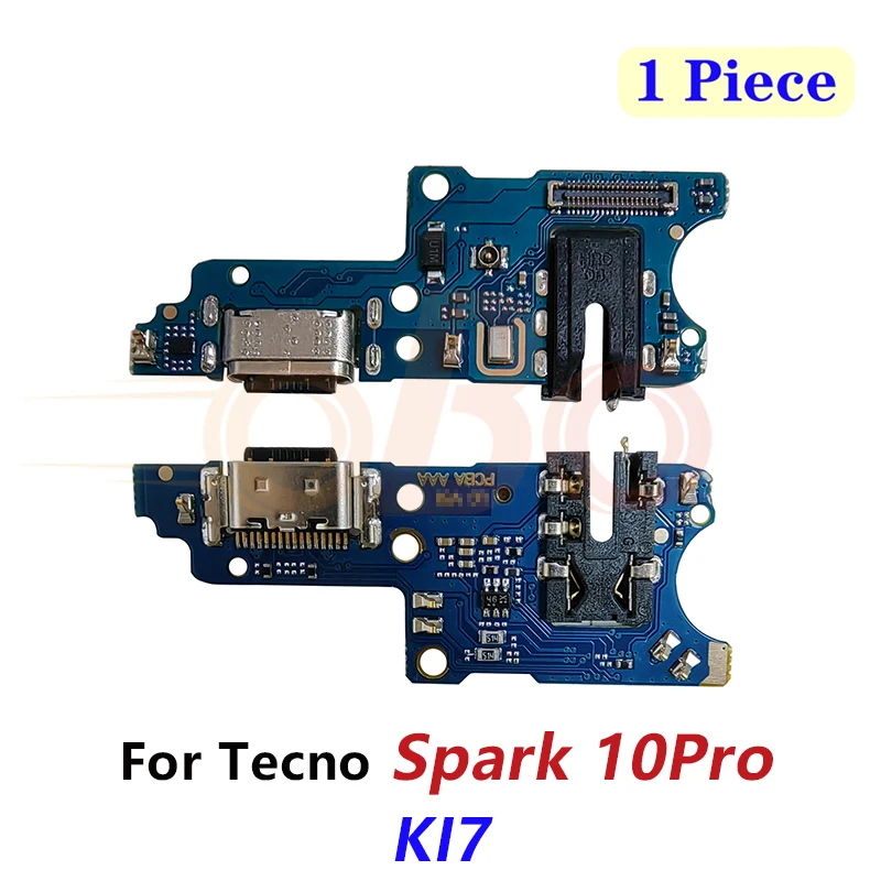 USB Charging Port Board For Tecno Spark 8 8T 8P 9 10 PRO 10C KG5p KG6 KG7 KG8 KI5 KI7 Charger Dock Connector Flex Cable Repair image 5