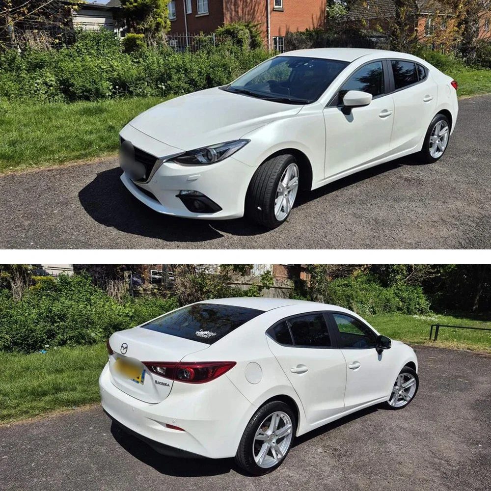 Picture 4: Exterior Window Trim Chrome Delete protective Film For Mazda 3 Axela 2014-2018 Glossy Black Sticker