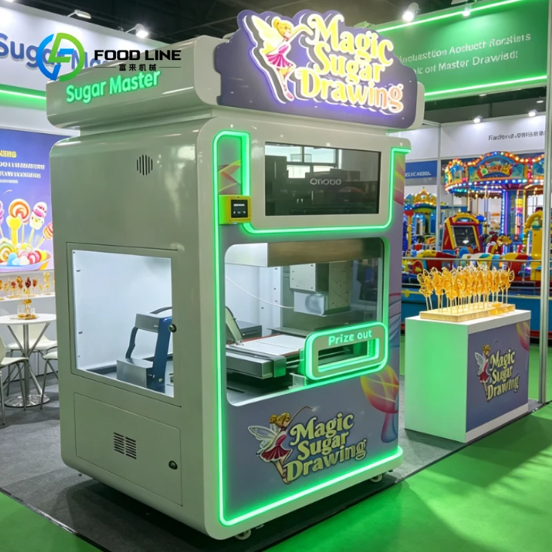 Customized AI Automatic Magic Sugar Drawing Sugar Printer, Commercial Sugar Painting Vending Machine To Produce