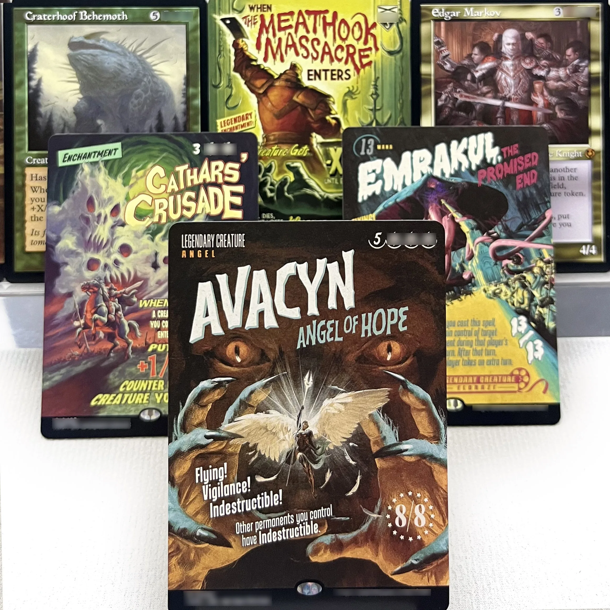 INR FDN HOLO11-I03 Tcg прокси волшебные карты Эдгар Марков кратерхоф Behemoth Avacyn, Angel of Hope Emrakul, сбор обещанного конца