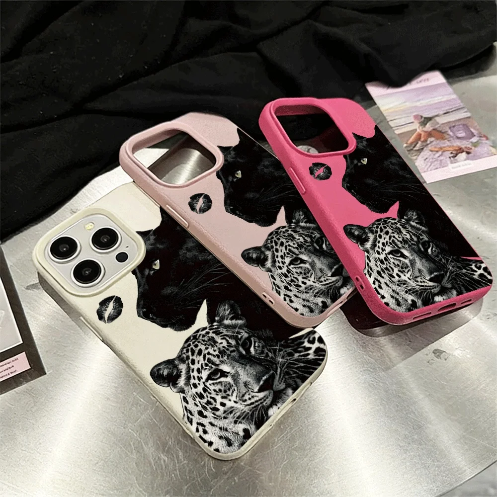 Hochwertige Black Panther Handyhülle für iPhone 17 16 15 14 13 12 11 Pro Max 16 15 14 Plus 17 16 15 Pro 17Air Silikon-Matt-Cover – Detail 3