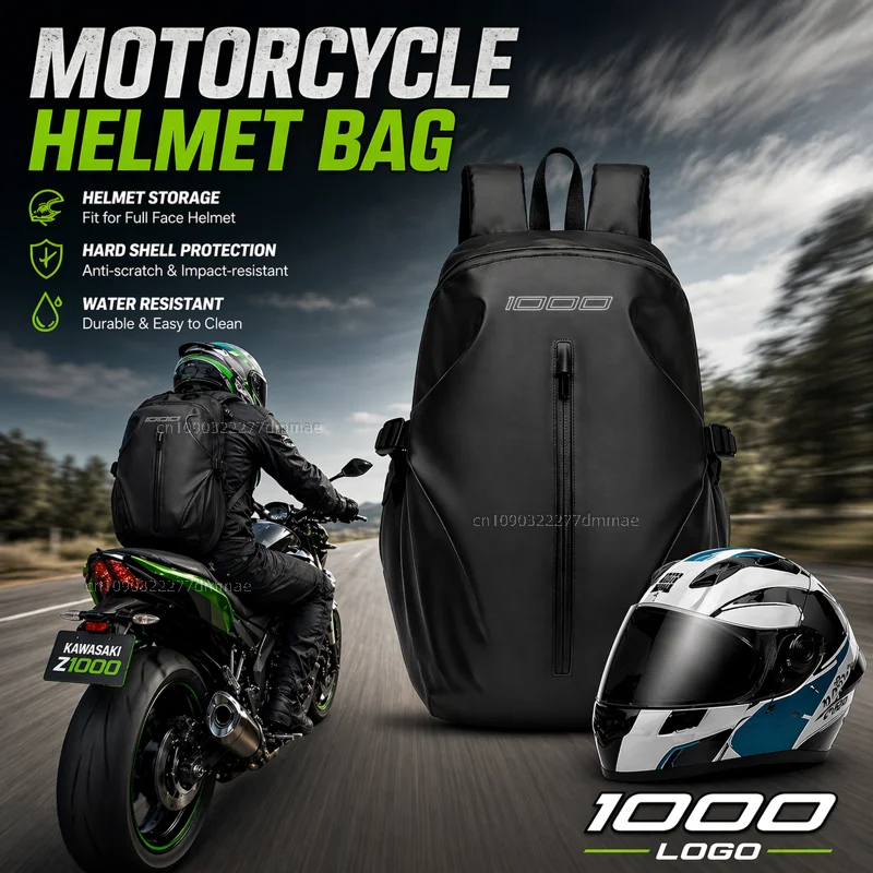 Knight Backpack Motorcycle Helmet Bag Travel Equipment Waterproof Large Capacity For KAWASAKI Z1000 Z1000R Z1000SX Z 1000 1000R