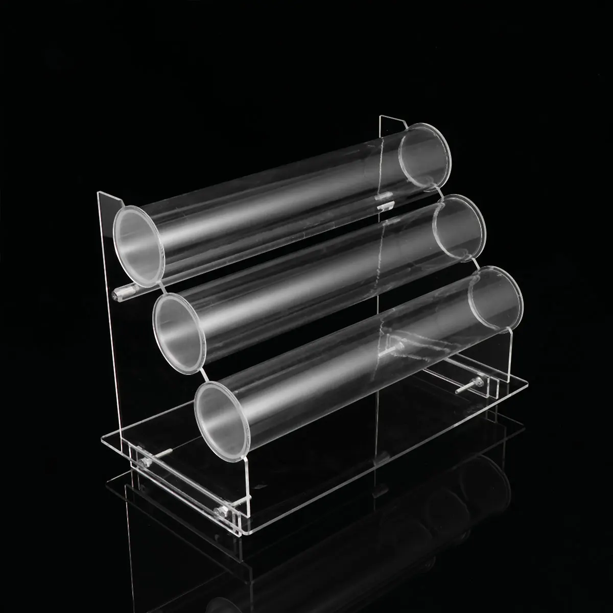 

1 Set 3-Tier Acrylic Bracelet Display Rack Transparent Desktop Storage Holder For Jewelry Wristband Organizer (12.8X8.3X10.2Cm)