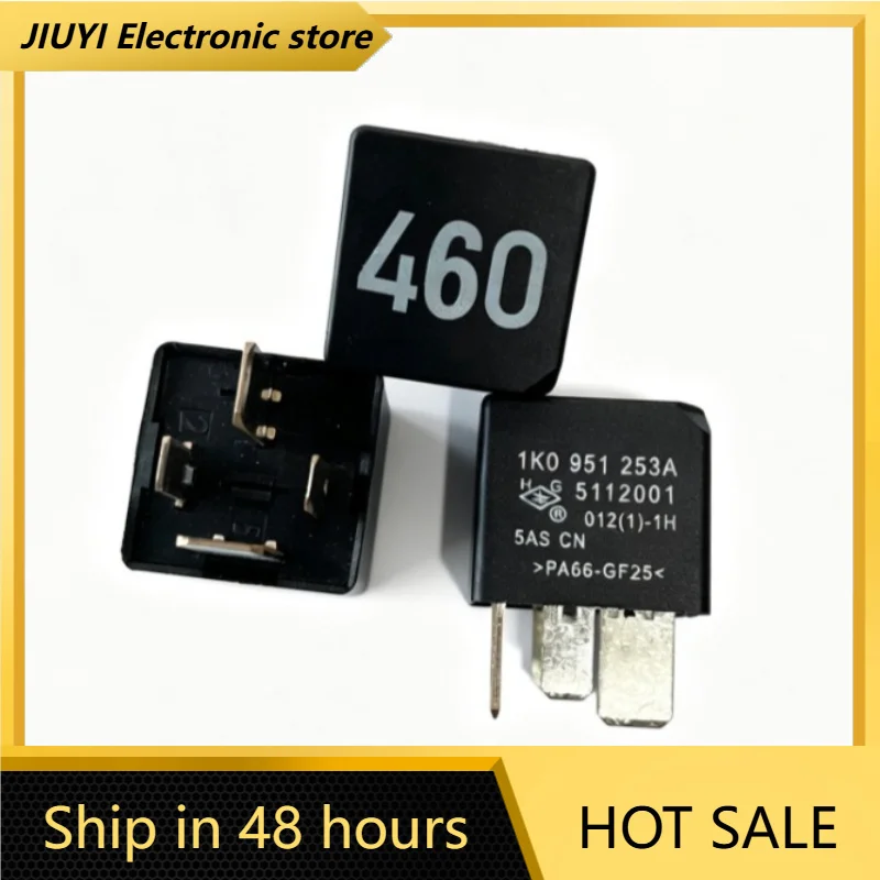 New 1pcs/lot 1K0 951 253A Number 460 4Pin 12V Automotive Relay SPDT Vehicle Multi Function Power Relay Replacement