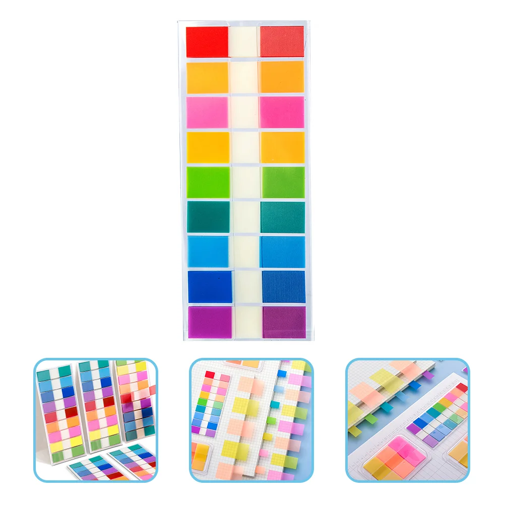 900 Pcs Index Sticker Bookmark Markers Transparent Tabs Page Stickers Colorful Binder Clips Mini Planner Supplies