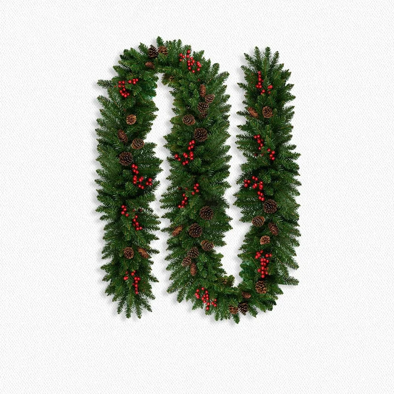 

High Quality Christmas Decorations Garan Grass 2.7 m Red Pine Vine Hanging Ornament Christmas Scene Setup Pendant