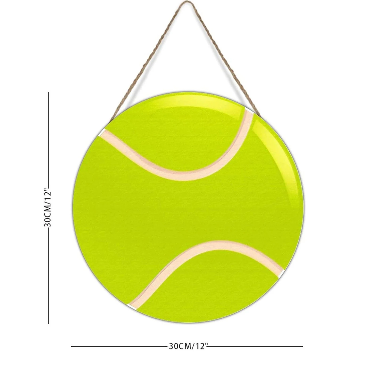 Runder Tür hänger Zeichen Sportspiel Tag Tür hänger mit Riemen für Innen-oder Außen dekor