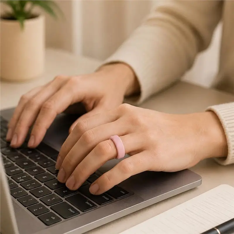 Y14A 2 Pack Cover For Oura Ring Gen 5, Ultra-Thin Anti-Scratch Elastic Silicone Protector Smart Ring Accessories