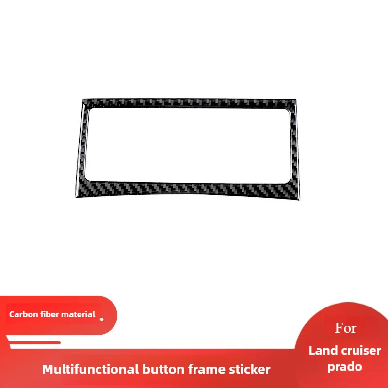 

For 10-18 Landcool Luze Prado Carbon Fiber Multifunctional Button Frame Panel Decorative Sticker