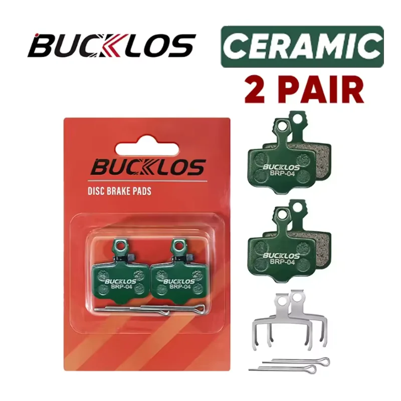 BUCKLOS Fahrrad-Scheibenbremsbeläge für SRAM Avid MTB Rennrad Hydraulische Bremsbeläge Langlebige Verschleißfeste Bremsbeläge Fahrradzubehör