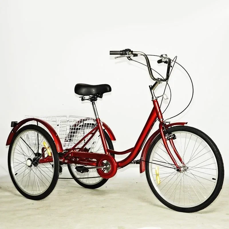 24 inch variable speed elderly pedal tricycle