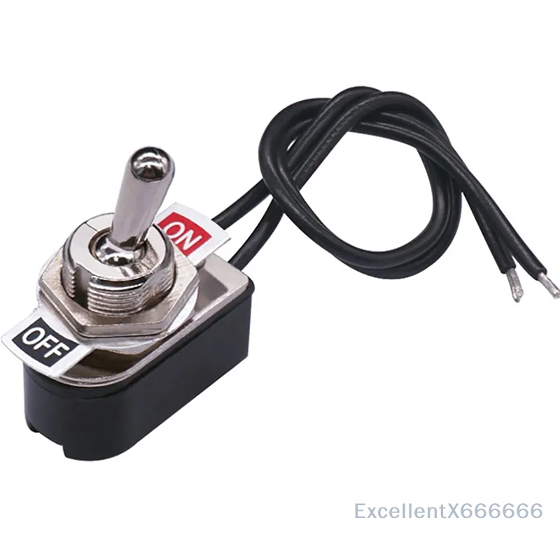 KNS-1 SPST Contacts Switch Electrical Equipment AC250V 3A On/Off Prewired Standard Toggle Switch With Wire Cable