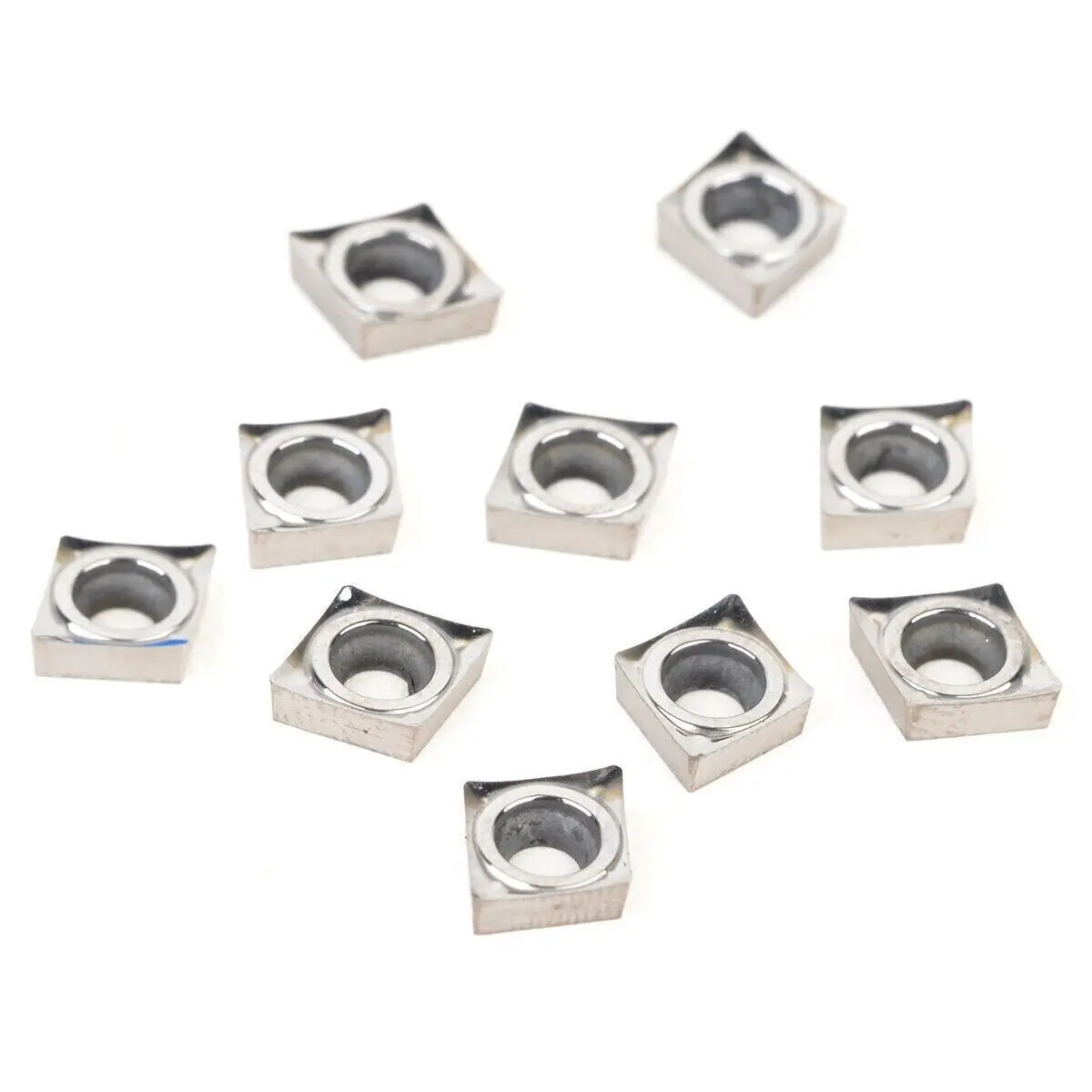 10PCS CCGT060204-AK N01Sharp and smooth CCGT21.51 AK Carbide Inserts for Aluminum CCGT06