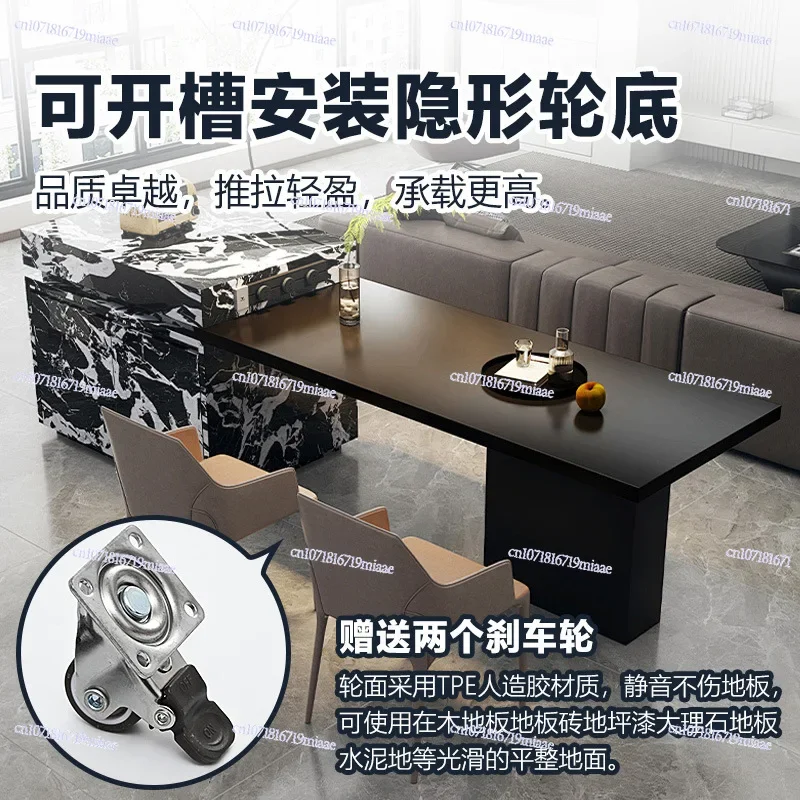 Rotating Island Slide Rail Hardware Accessories Pull-out Island Track Slide Translation Retractable Island Table Guide Rail