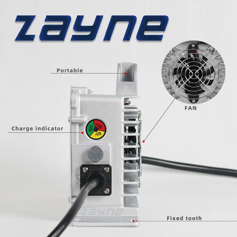 ZAYNE IP67 Waterproof 36v 48v 60v 72v 20a 25a Lead Acid lithium Battery Charger Golf Cart Club Car Forklift EZGO TXT RXV Charger