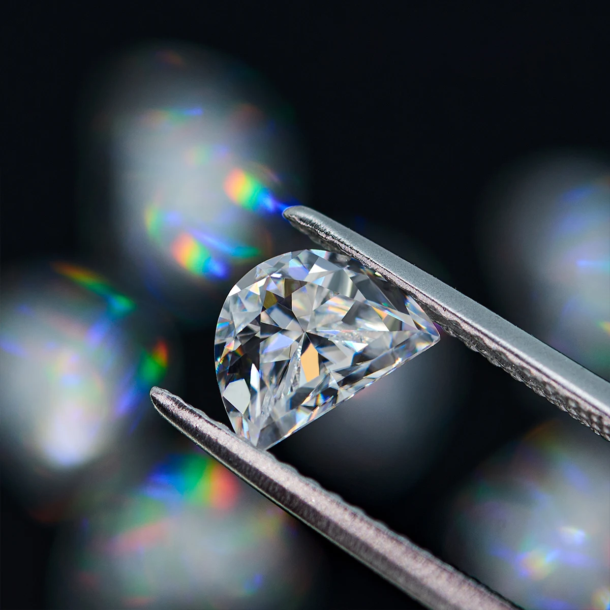 Großhändler Lose Edelsteine 0,1 ct Zu 1ct Halbe Mond Moissanite Mit GRA Zertifikat Echt Edelsteine Für Schmuck Pass Diamant Prüfung