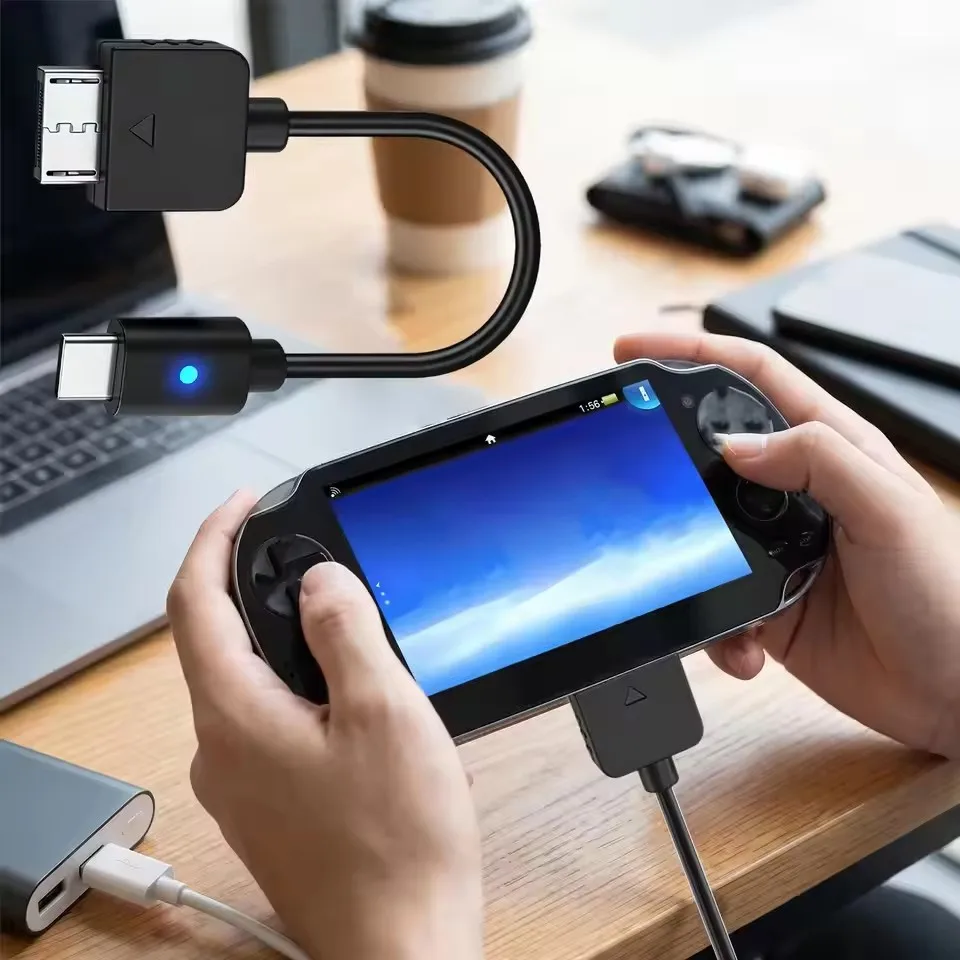 For PS Vita PCH-1000 Series Type C Female Charging Cables Charging Adapter Cords USB-C Female Cable for PS Vita 1000 Controller