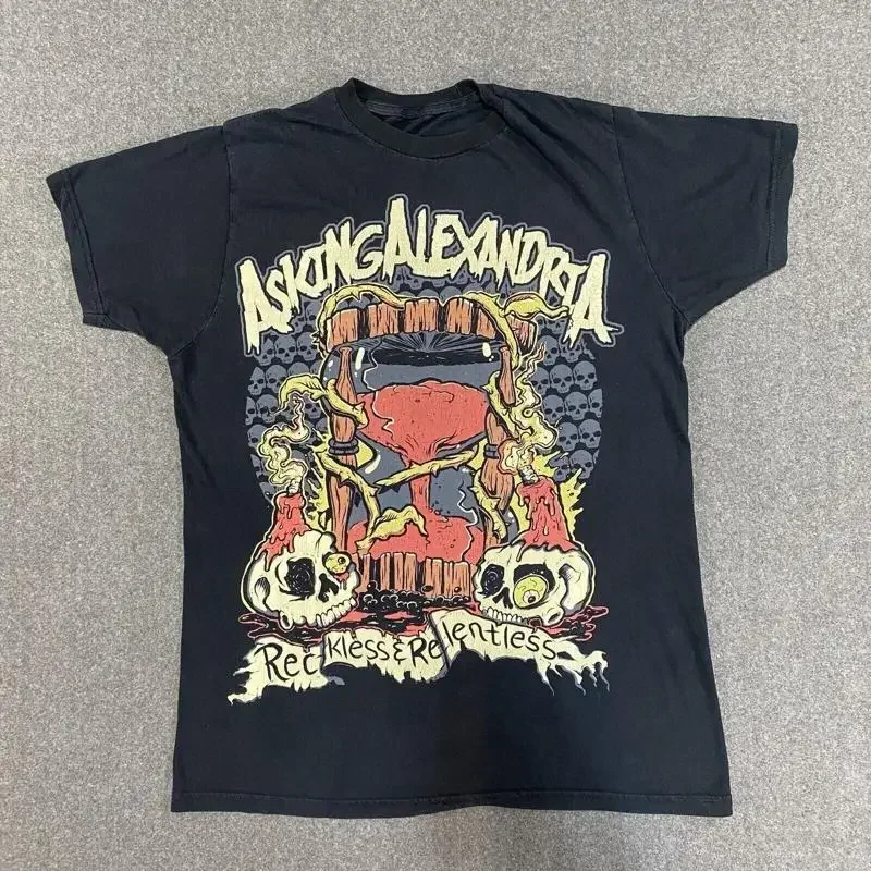 Rare Asking Alexandria Reckless Relentless Hour Glass T Shirt Ea039