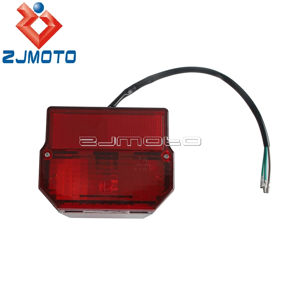 Motorcycle LED Brake Tail Light For Simson SR50 S51 Suzuki TS 125/150/250 MZ ETZ 150 250 251 301 Rear License Plate Taillight