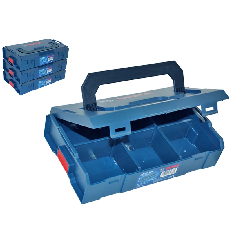 Bosch L-Boxx Tool Accessories Case Mini Storage Box Durable Shock Proof Parts Screw Bits Original Stackable Plastic Storage Box