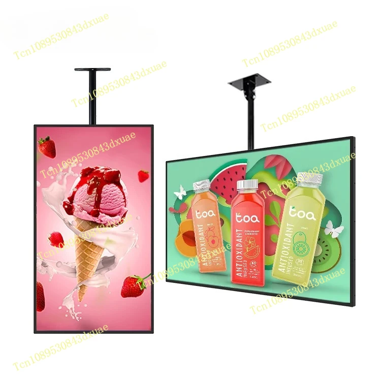 32 43 49 55inch Super Thin Restaurant Wall Mount Digital Signage Android Lcd Advertising Display Screen Digital Menu Board