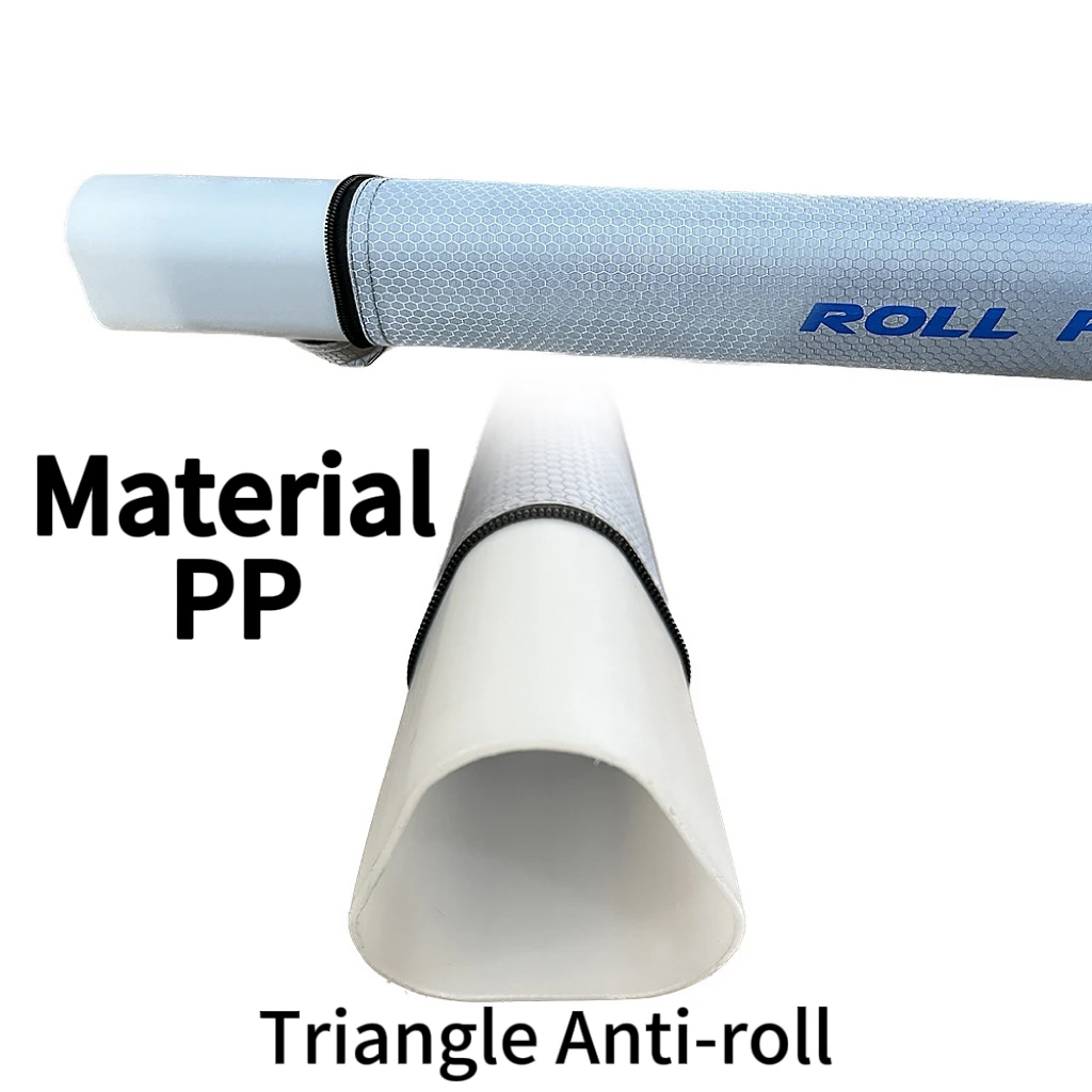 Rollfish tragbare Angelrute Aufbewahrung tasche Dreieck Anti-Roll wasserdichte Harts chale 105cm 132cm 145cm Rute Aufbewahrung koffer Rohr – Detail 3