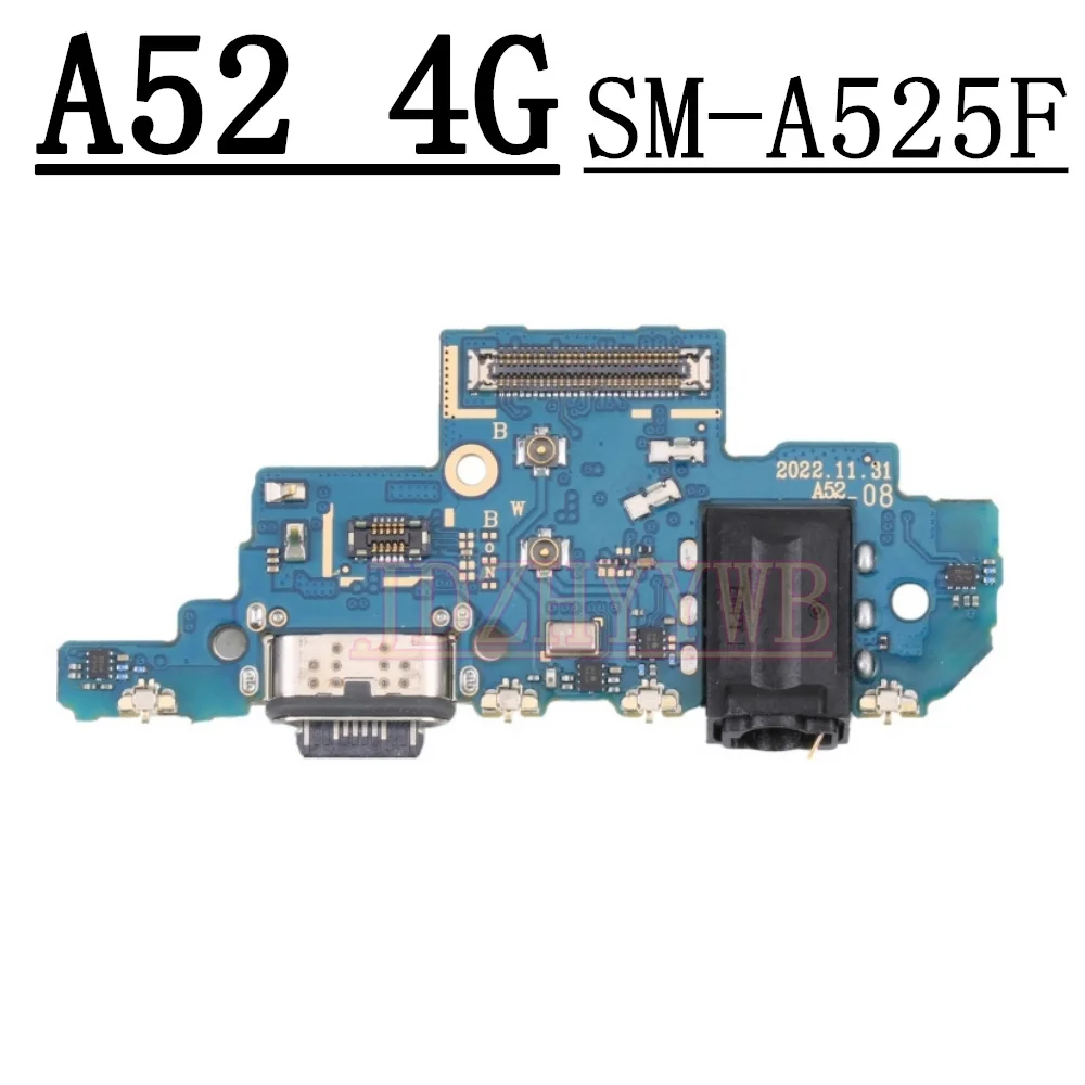 

Плата USB-порта для зарядки Samsung A52 4G/5G, динамик, регулятор громкости, датчик отпечатков пальцев, гибкий кабель материнской платы