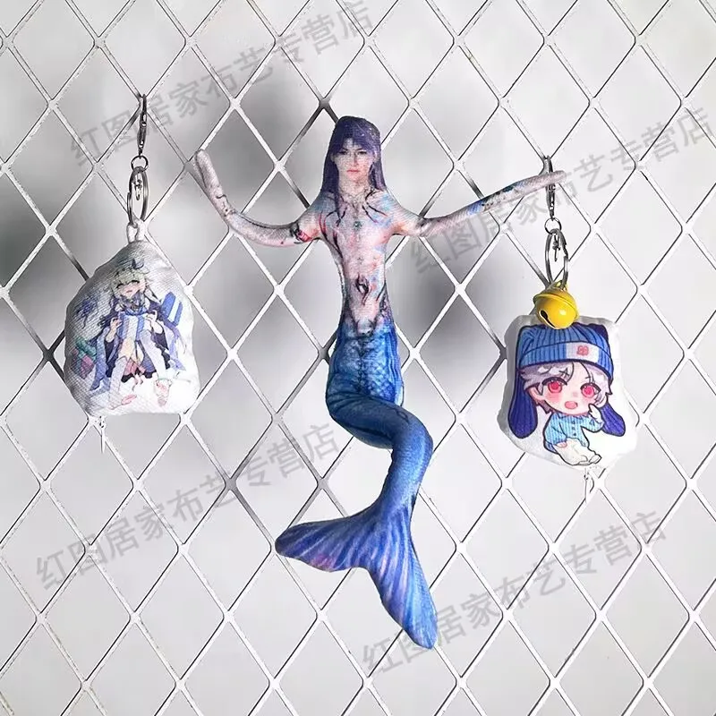 «Rafayel Qi Yu Sea God «Lemuria Mouse Dry Mermaid Dry Doll Abstract» Love and DeepSpace «has Bone Iron Wires, которые можно скручивать.