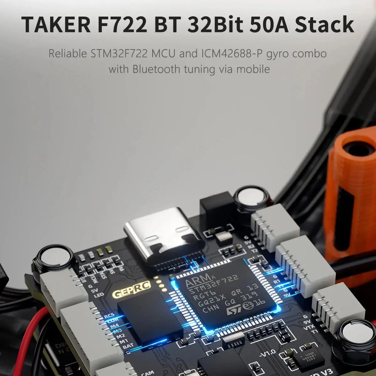 GEPRC MARK5 O4 Pro DC WTFPV Freestyle FPV Drone GEP-F722-BT-HD V3 AT7456E Chip PNP / ELRS 2.4G /TBS NanoRX Version RC Quadcopter