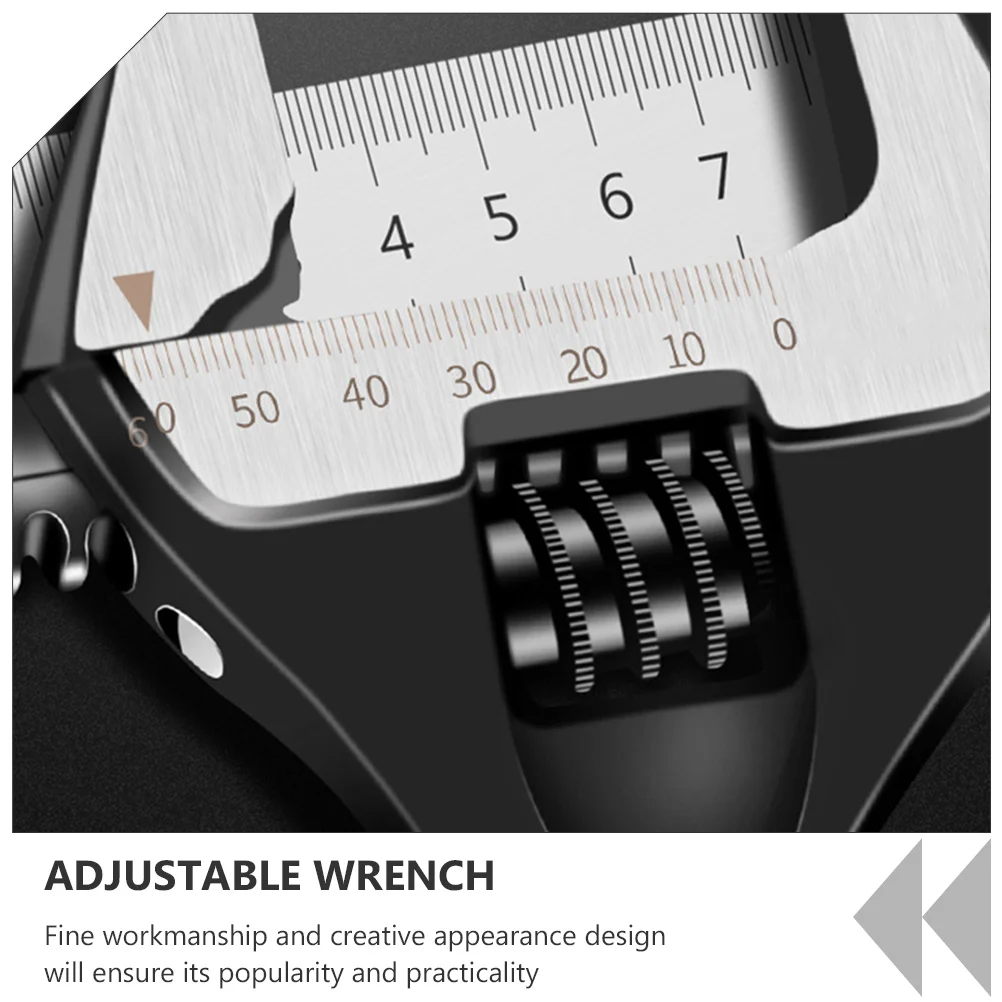 

1pc Multipurpose Water Sink Wrench Short Handle Adjustable Spanner For Pipe Repair Bathroom Fixture Tool Monkey Wrench