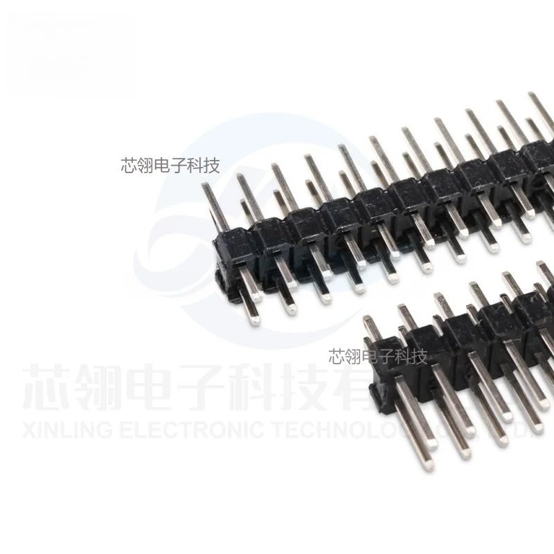 10/20 pièces 2.54mm double rangée mâle 2*40P carte PCB broche en-tête connecteur bande Pinheader 2/3/4/5/6/8/10/12/20/40Pin pour Arduino