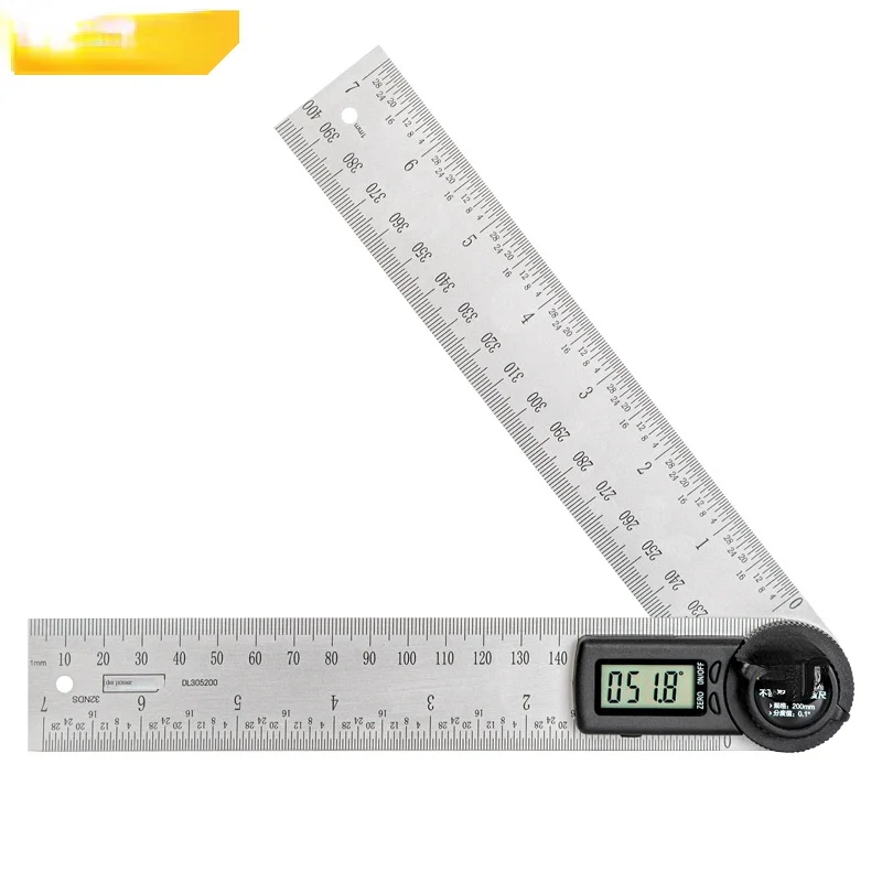 Digital Display Goniometer Protractor Measuring Instrument Woodworking High Precision 360 Degrees Multi-Purpose