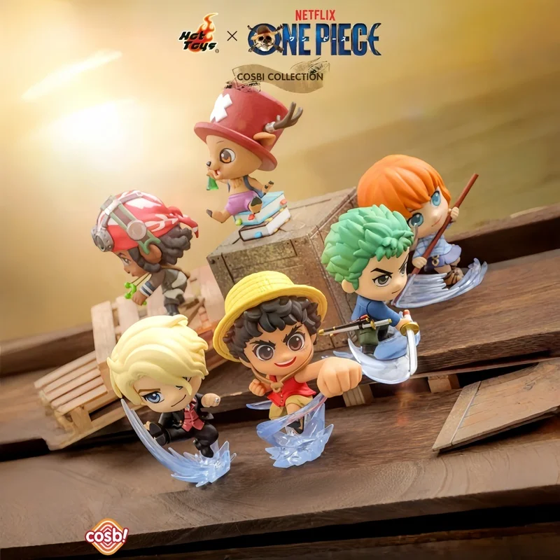 

Hot Toys Genuine In-Stock One Piece Luffy Zoro Nami Chopper COSBI Blind Box Mini Figure Model Desktop Collection Ornament Toys