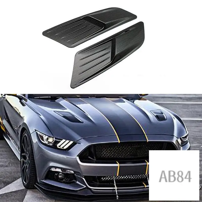 

New Car Exterior False Air Outlet Hood Retrofit For Ford Mustang Hood Air Outlet Universal