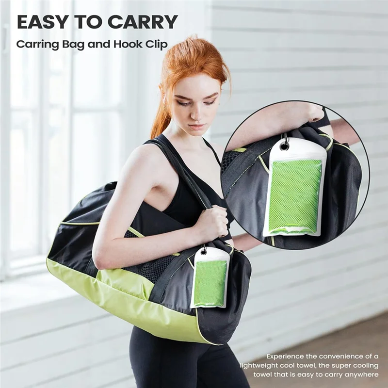 

AZ-4 Pack Cooling Towels, Breathable Gym Towels Cooling Towels For Neck And Face For Gym Yoga, Camping, Fitness, Running