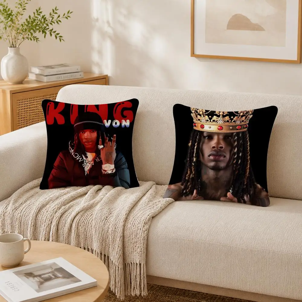 Hot Singer K-King V-Von Cushion Cover Plush Decorative Pillow Case With Hidden Zipper Cutecore Room Decor For Home