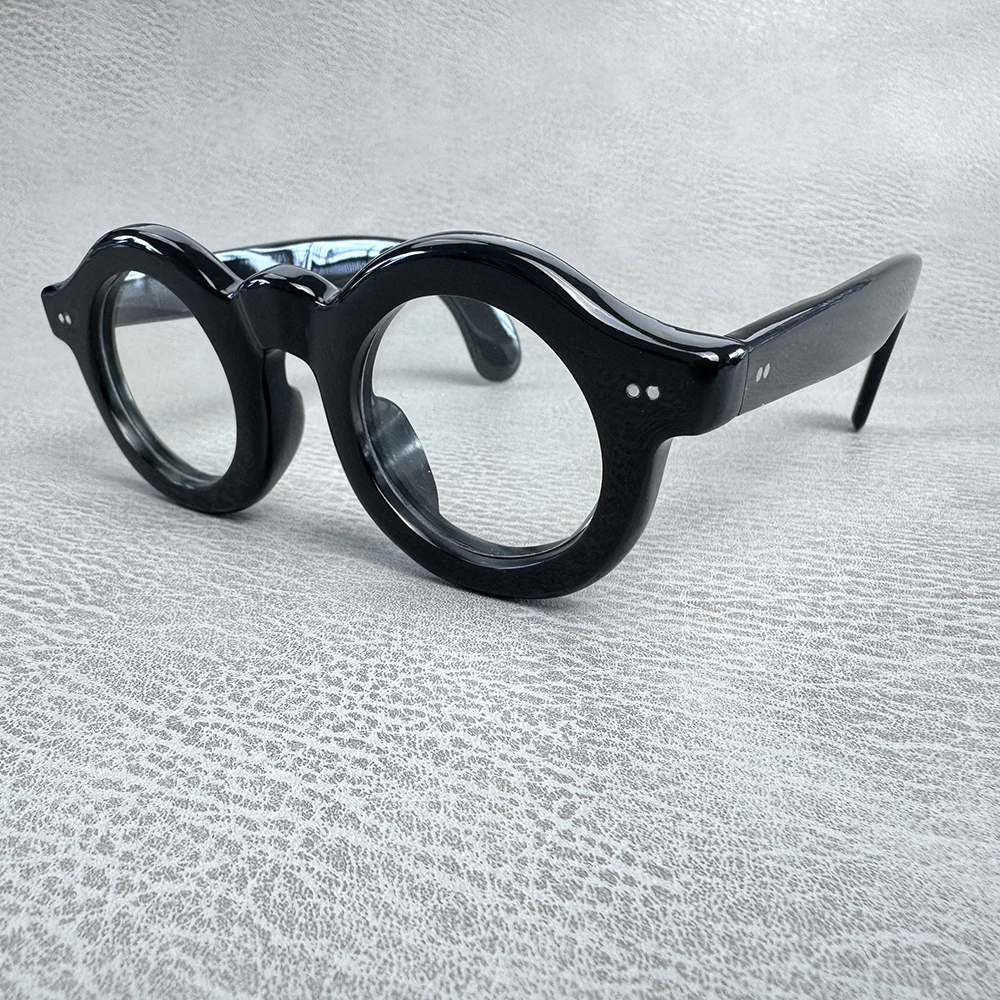 Eyeglass Frames Thick Unique Optical Lenses With Recipe Women Man's Glasses Frames Handmade Buffalo Horn Prescription Eyeglasses
