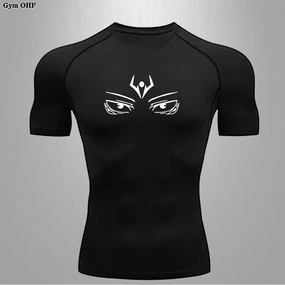 Marathon Running T shirt Tight Fitting Breathable Sunscreen Men Shirt High Elasticity Slim Fit Cycling Suit Exercise T shirts