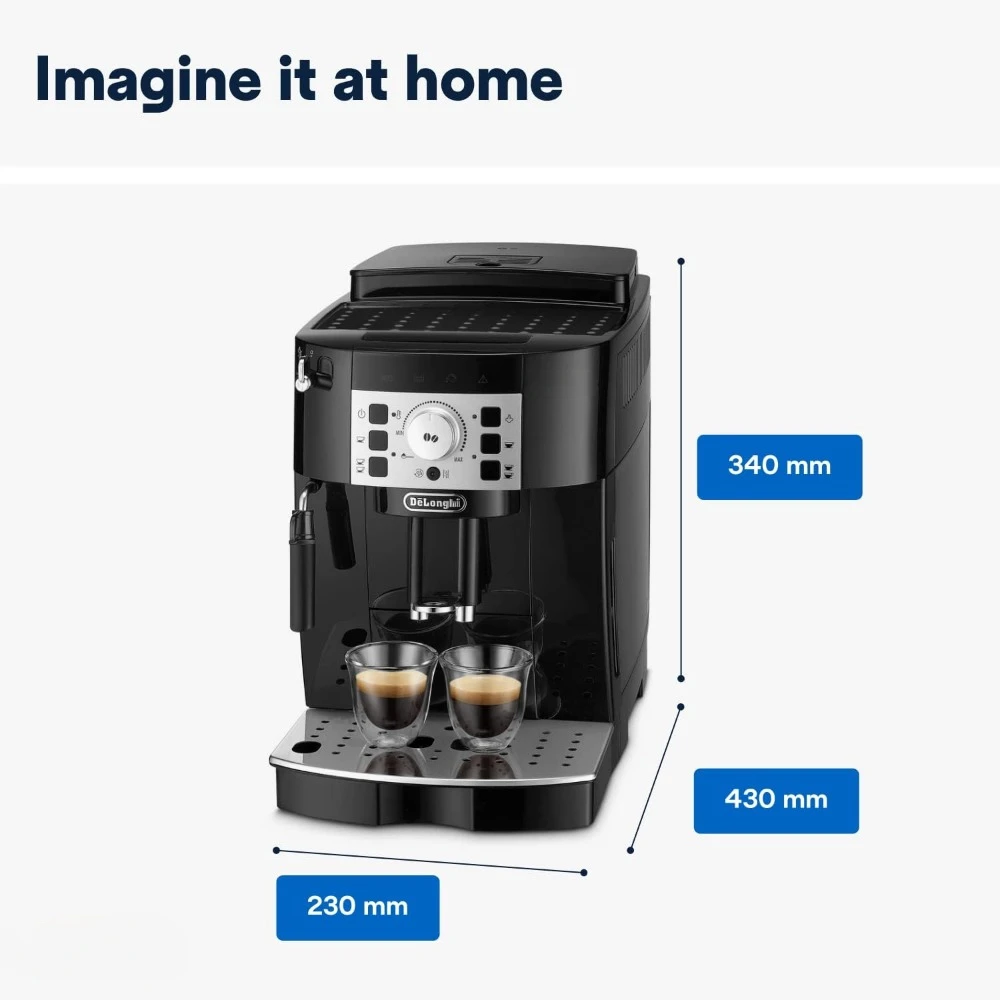 Máquina De Café Automática Com Espetador De Leite, Máquina De Espresso, Receita de 2 Bebidas Quentes, Cafeteira