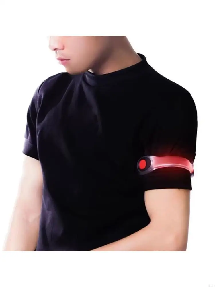 Reflective LED Light Bracelets Night Safety Reflective Bands LED Wristband Wearable Running Arm Belt for Running 