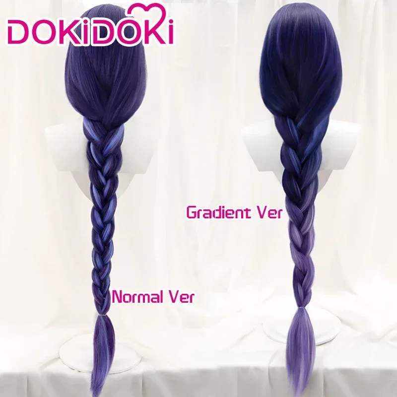IN STOCK Raiden Shogun Gradient Dyeing Game Genshin Impact DokiDoki Baal Cosplay Wig Makoto Free Capc;3.k'6;d.a;
