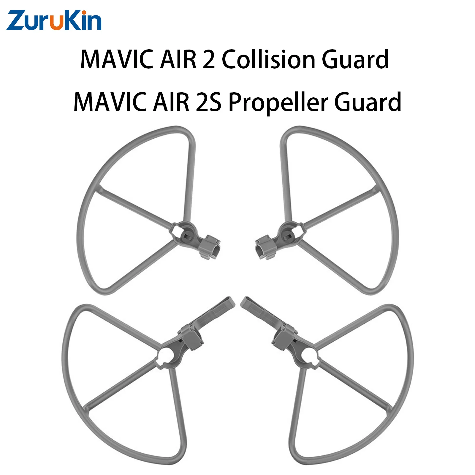 For DJI Air 2/2S Height-Adjustable Landing Gear & Propeller Guards Foldable Anti-Collision Compatible with Mavic Air 2/Air 2S
