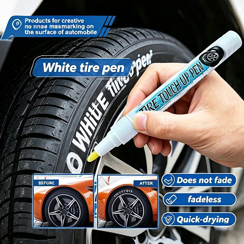 2/3/5pcs Permanent Marker Paint for Tire Graffiti White for Design Graffiti Art Creation on Tires Graffiti Wood Scrapbooks Art