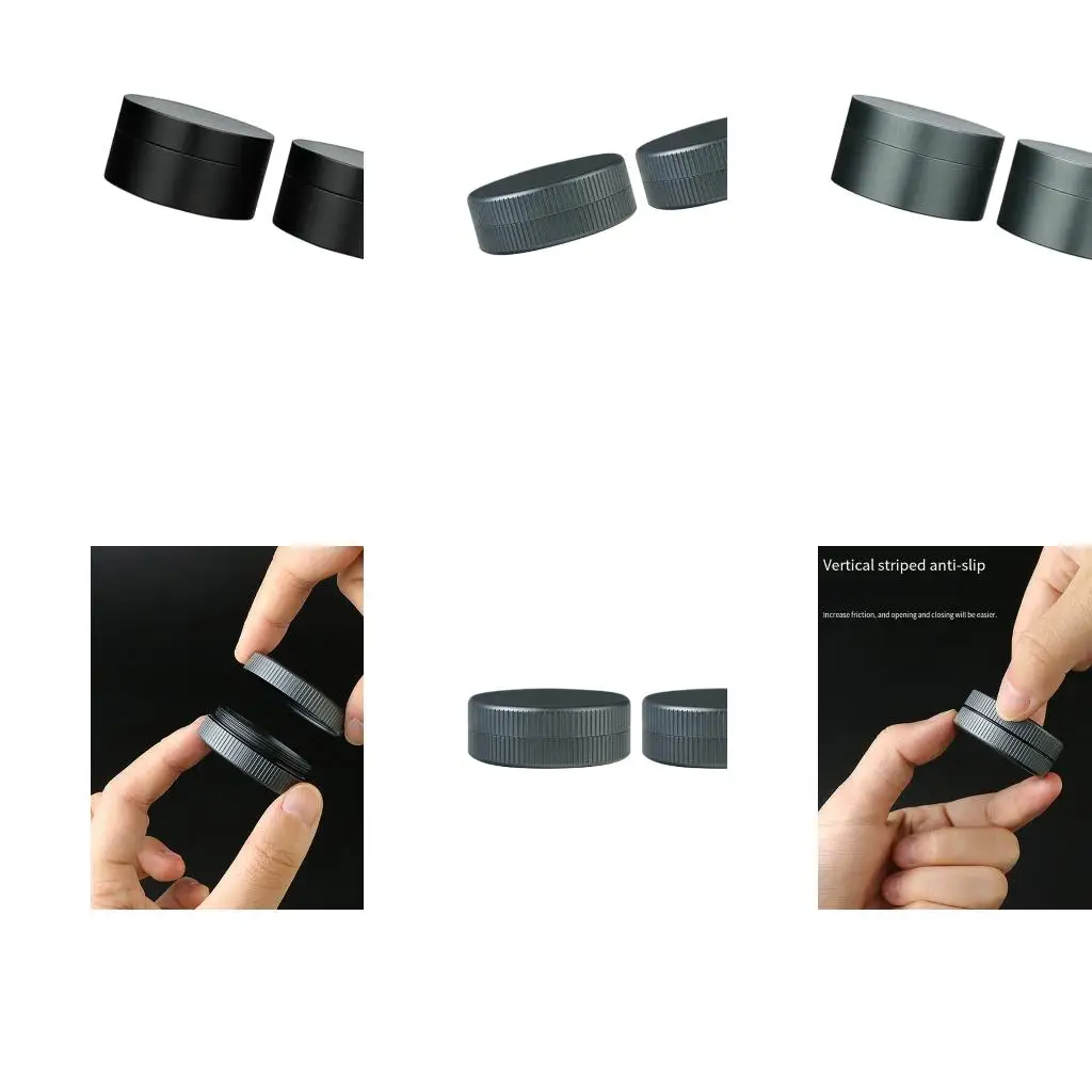 Q39E Secure Sealing Miniature Pills Case Aluminum Alloy Texture for Travel or Sports