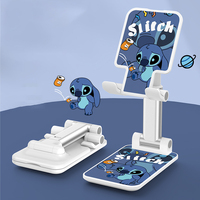 Stitch Cartoon Phone Holder Desk Mobile Phone Stand Foldable Tablet Holder Support for Iphone 14 13 Ipad Pro Universal Holder