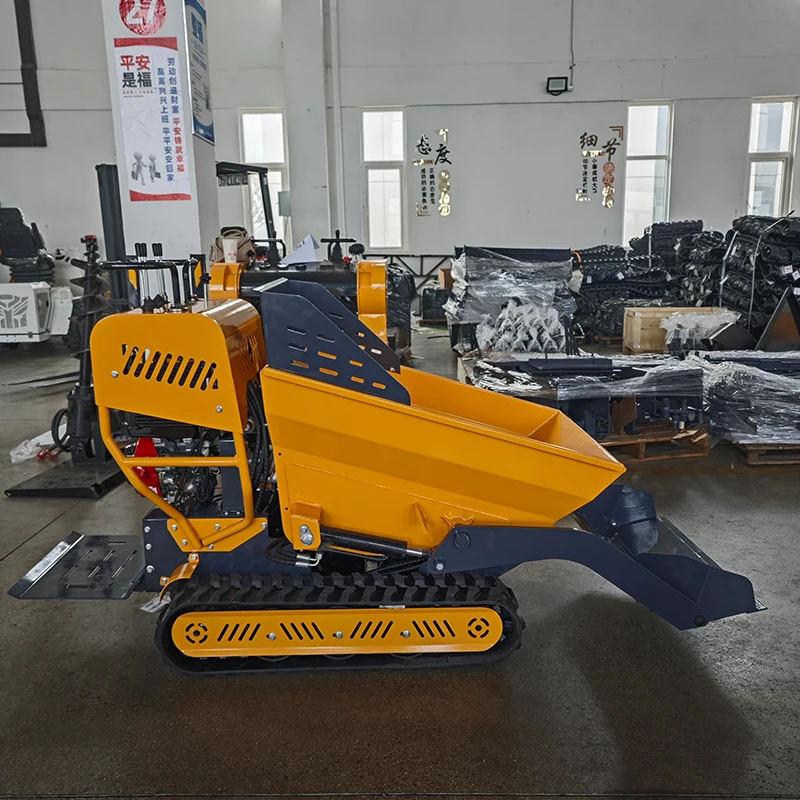 

Factory Customize 500kg Small Crawler Tracked Dumper Fast Delivery Mini Dumpers High Quality Cheap Mini Dumper Truck For Farm