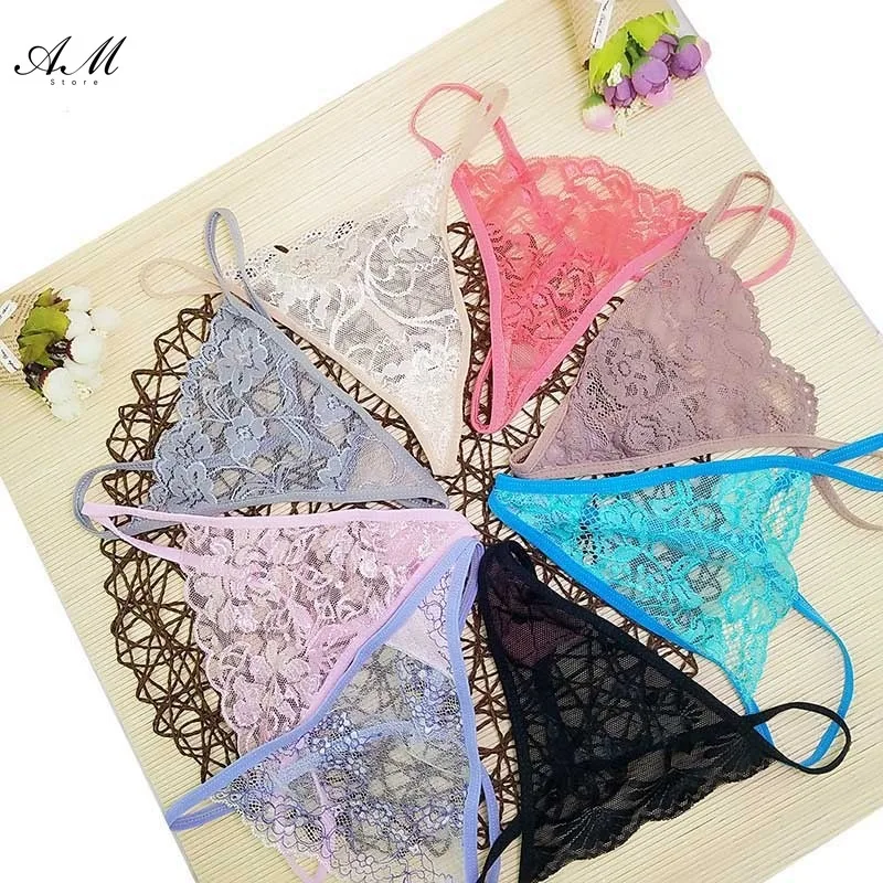 1/3PCS/Set Sexy Lace Thongs Women Random Underwear Bikini Underpants Low-Rise One Size Hollow G-string T-Back Panties Lingerie